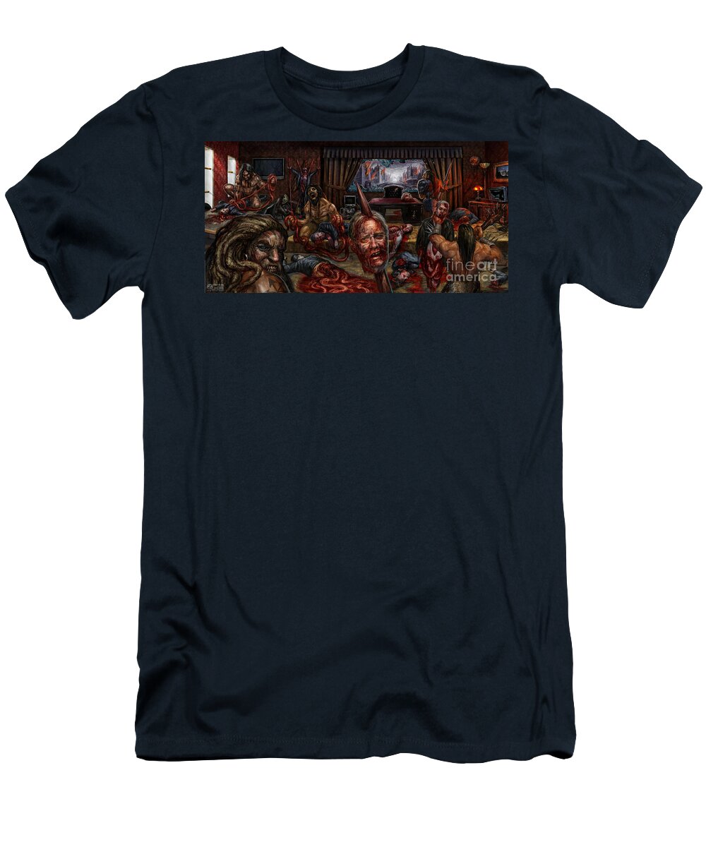 Tony Koehl T-Shirt featuring the digital art Who Rules by Tony Koehl