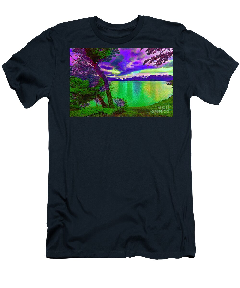 Ushuaia T-Shirt featuring the photograph Wild Lake by Rick Bragan