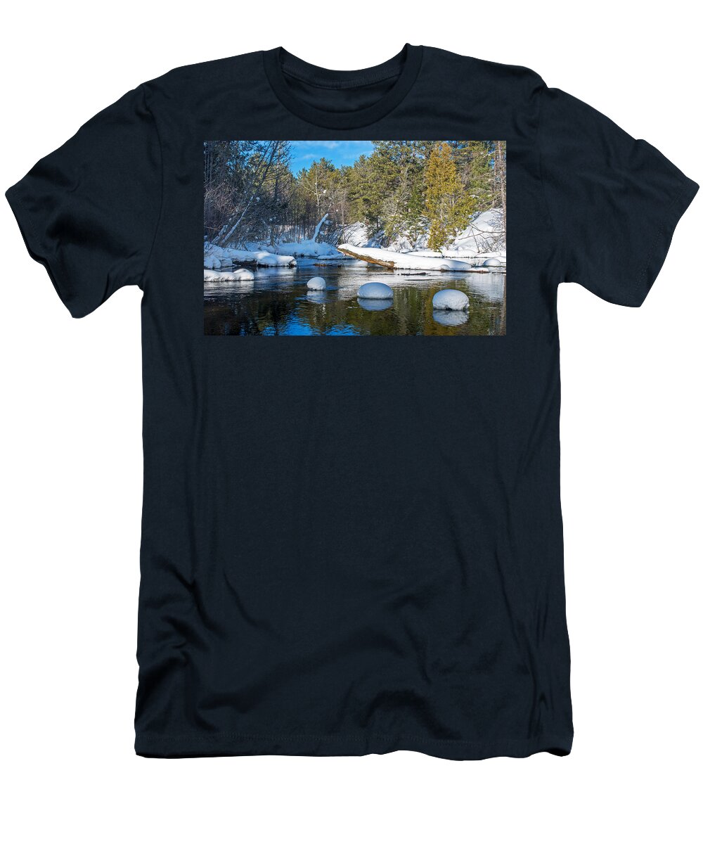 Winter T-Shirt featuring the photograph Winter Blues by Gary McCormick