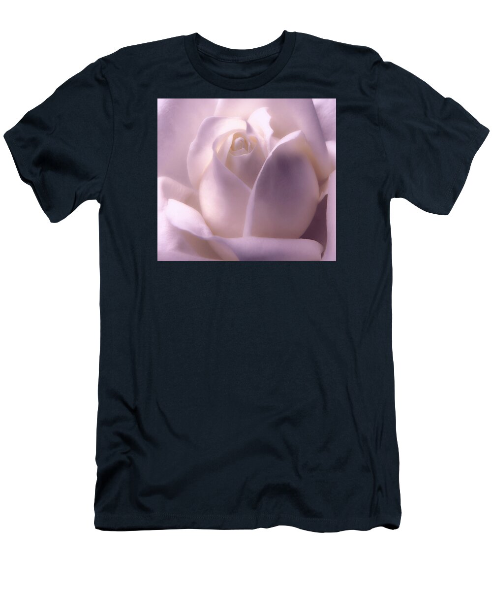 Rose T-Shirt featuring the photograph Winter White Rose 2 by Johanna Hurmerinta