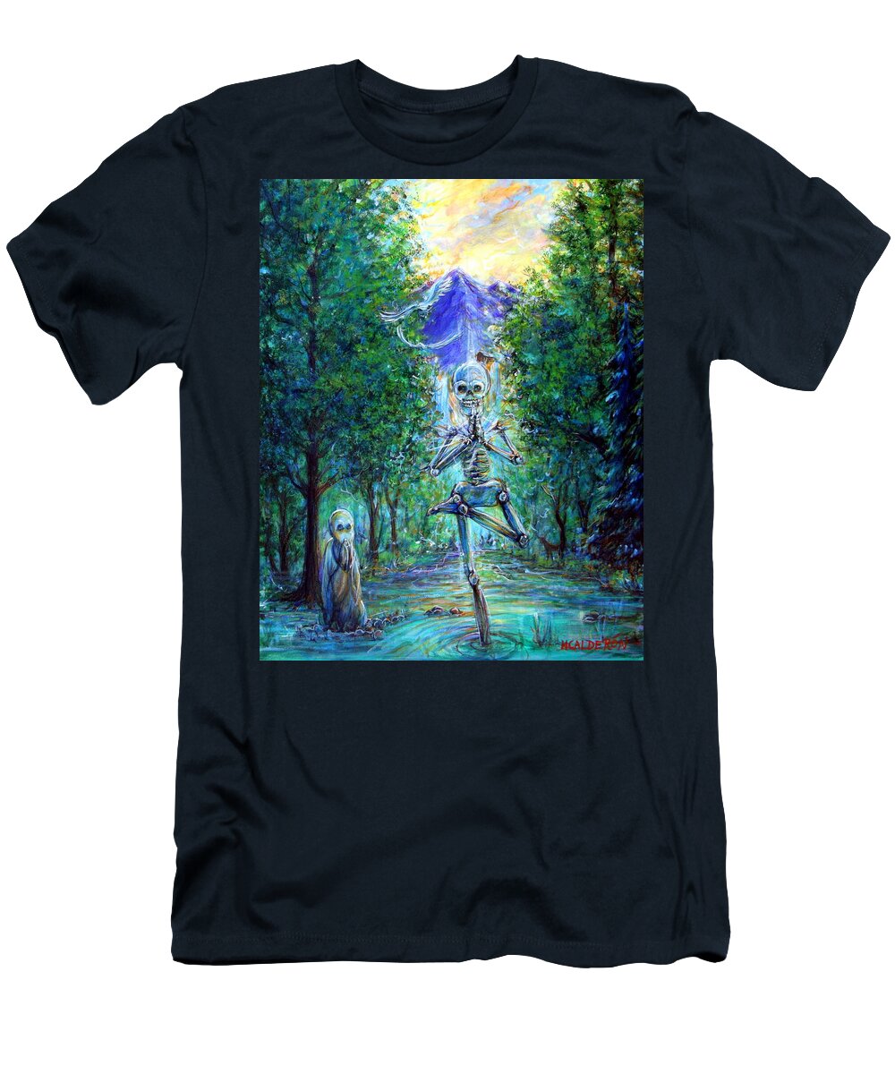 Yoga T-Shirt featuring the painting Yoga Tree by Heather Calderon