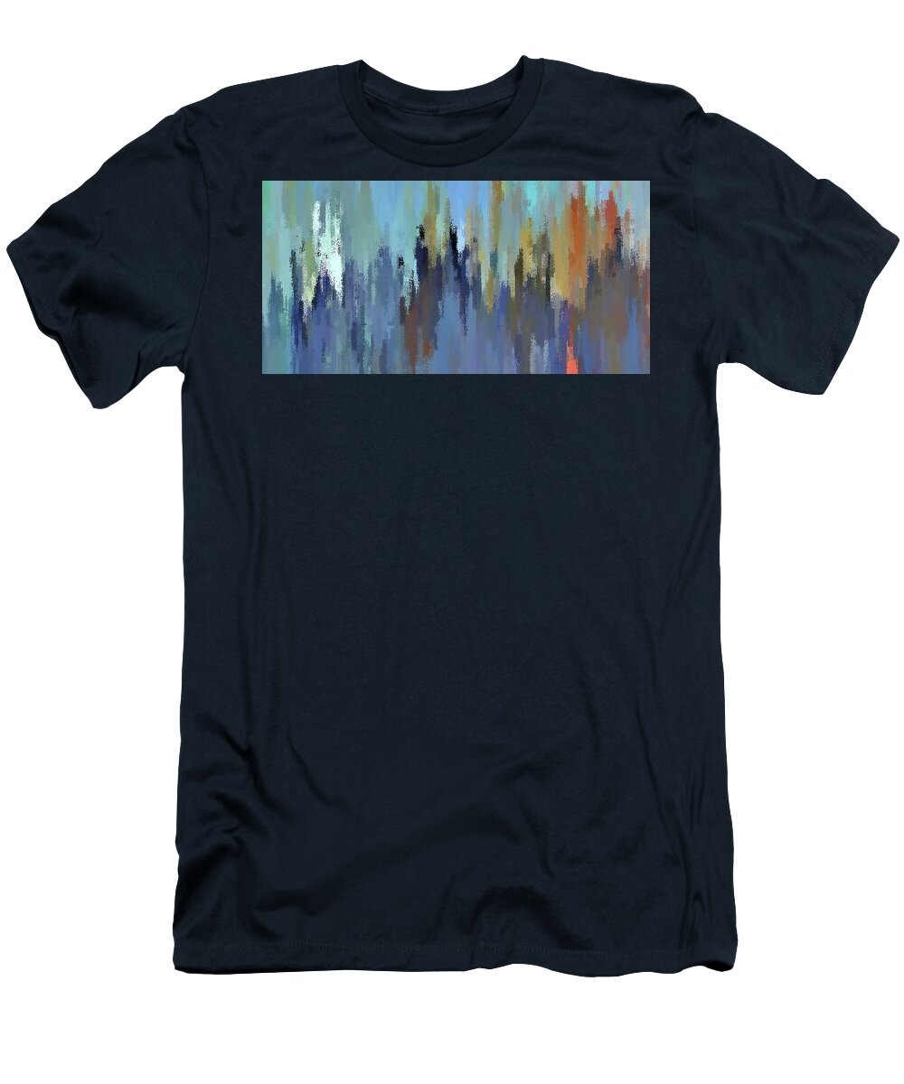 Cityscape T-Shirt featuring the digital art City in the Sky by David Manlove