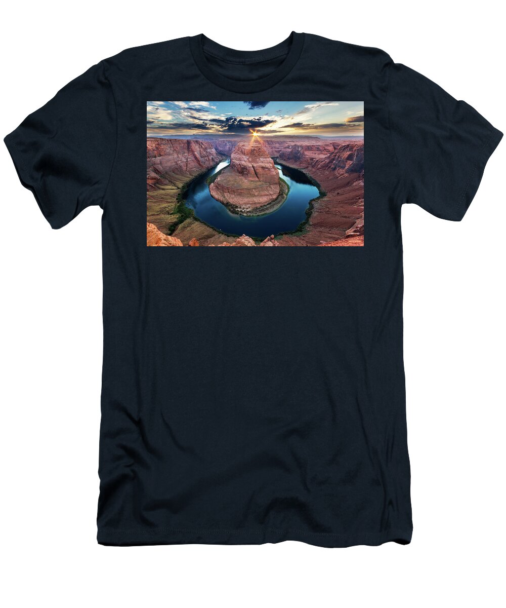 Arizona T-Shirt featuring the photograph Horseshoe Bend #1 by Francesco Riccardo Iacomino