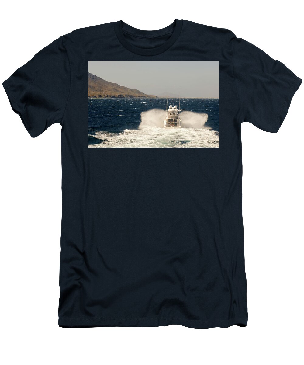 Fishing Boats T-Shirt featuring the photograph Returning home by David Shuler