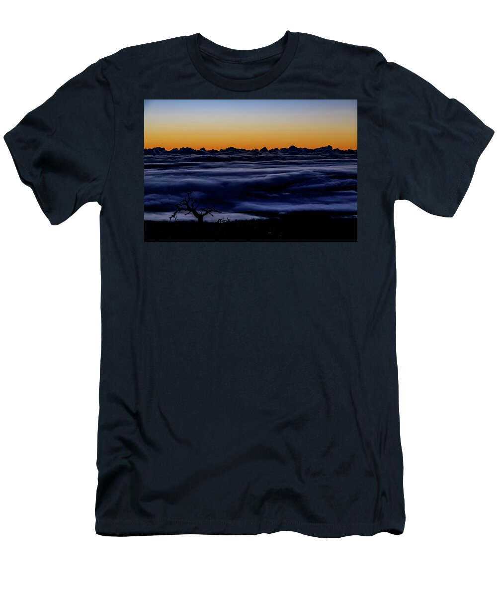 Winter Solstice T-Shirt featuring the photograph Winter Solstice 2018 at Kahinahina on Mauna Kea #1 by Don Mitchell