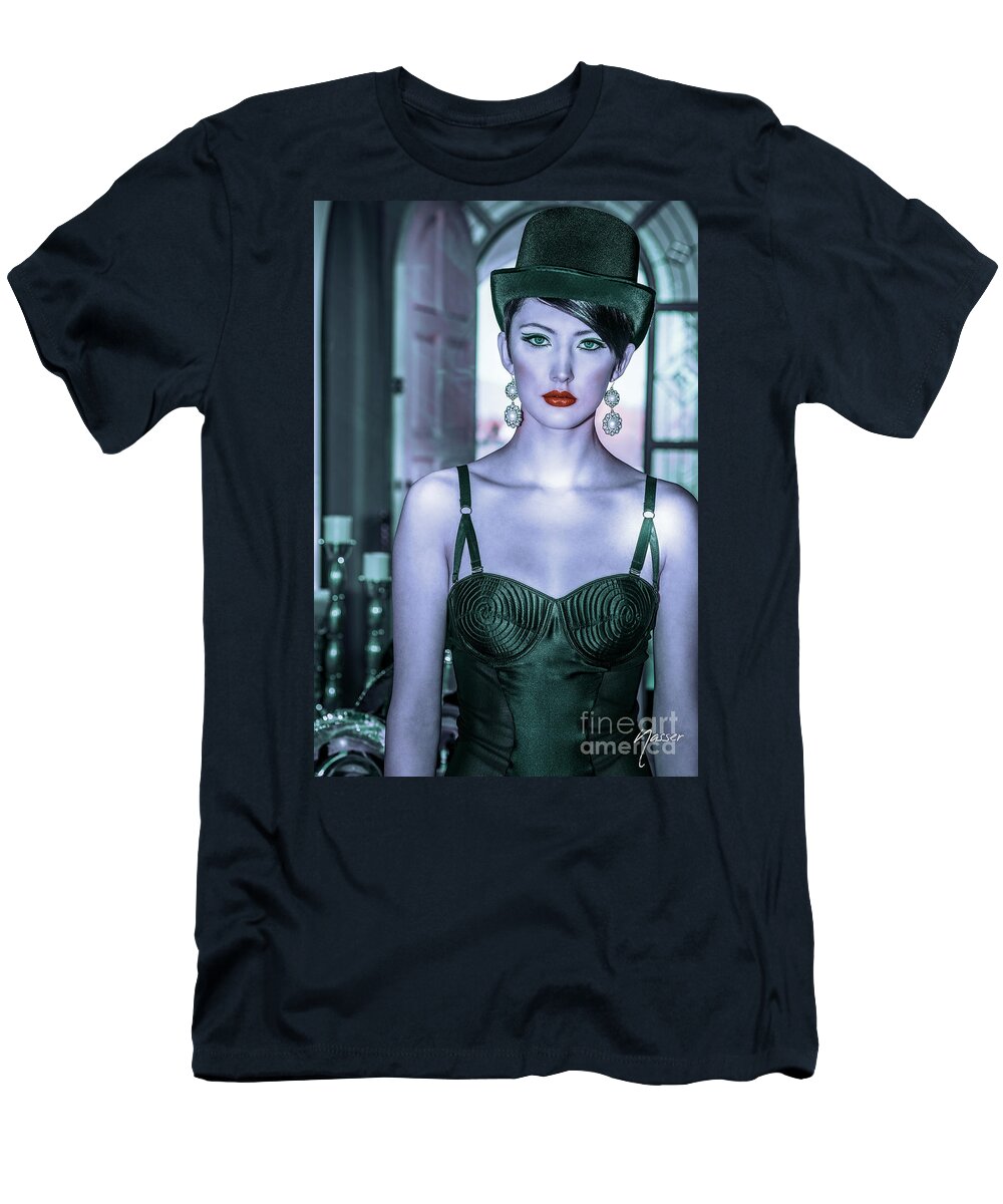 Attitude T-Shirt featuring the photograph 4891 Debutante Mistress Natasha by Amyn Nasser