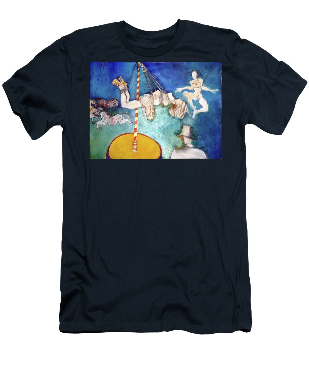 Circus T-Shirt featuring the painting Big Top by Carolyn Weltman