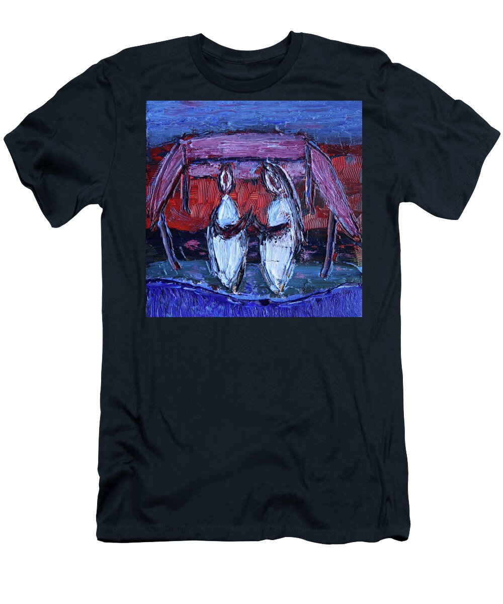Jewish T-Shirt featuring the painting Beginning of Journey Together by Vadim Levin