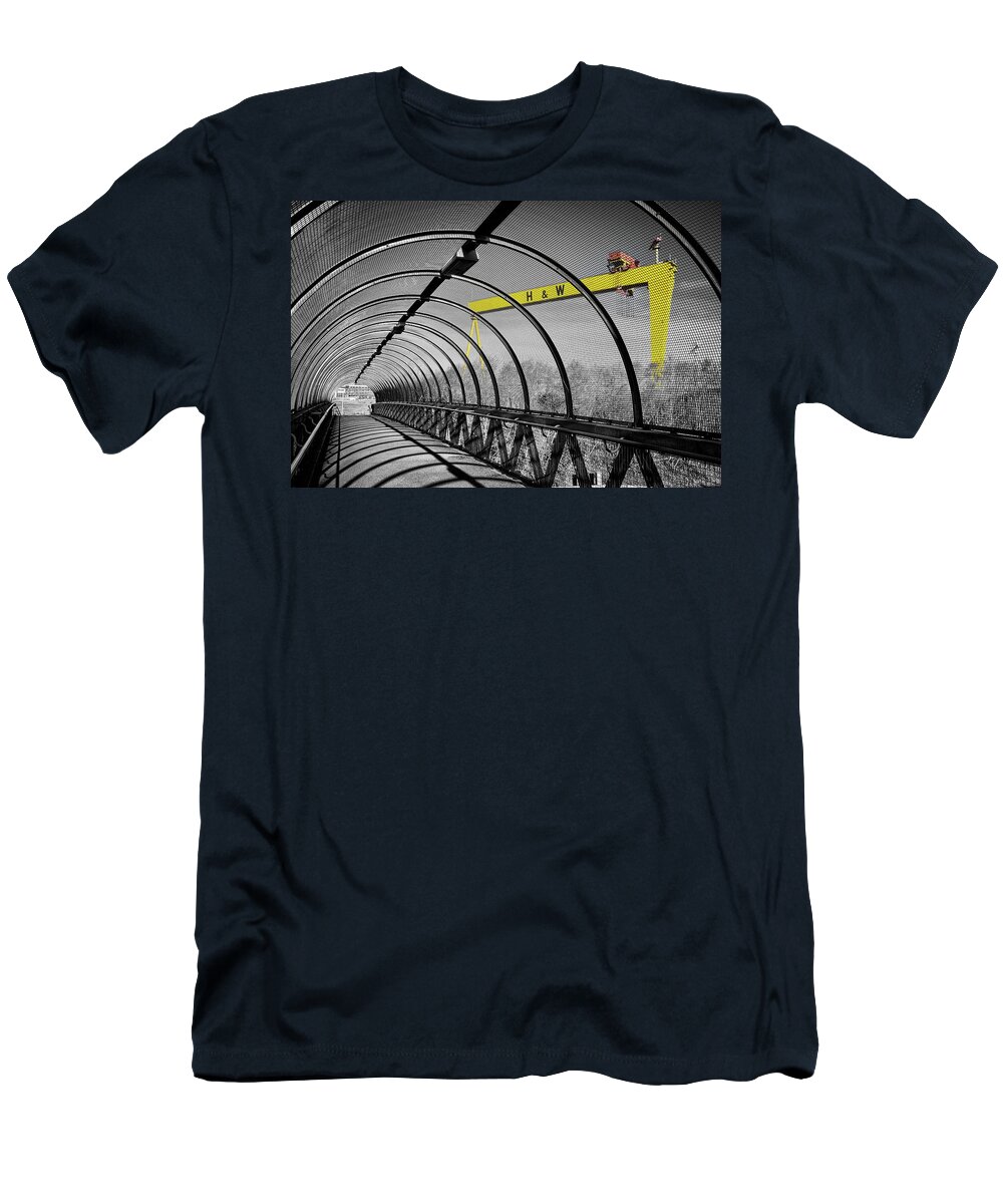 Belfast T-Shirt featuring the photograph Belfast Shipyard 4 by Nigel R Bell