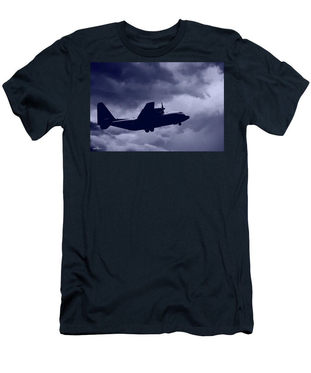 Airforce T-Shirt featuring the photograph C130 Hercules by Phil And Karen Rispin