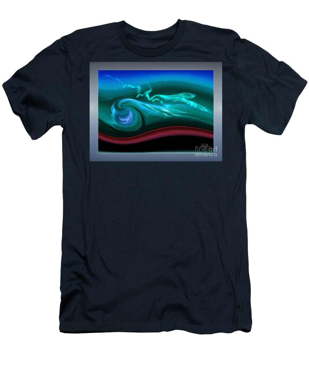 Consideration T-Shirt featuring the digital art Consideration by Leo Symon