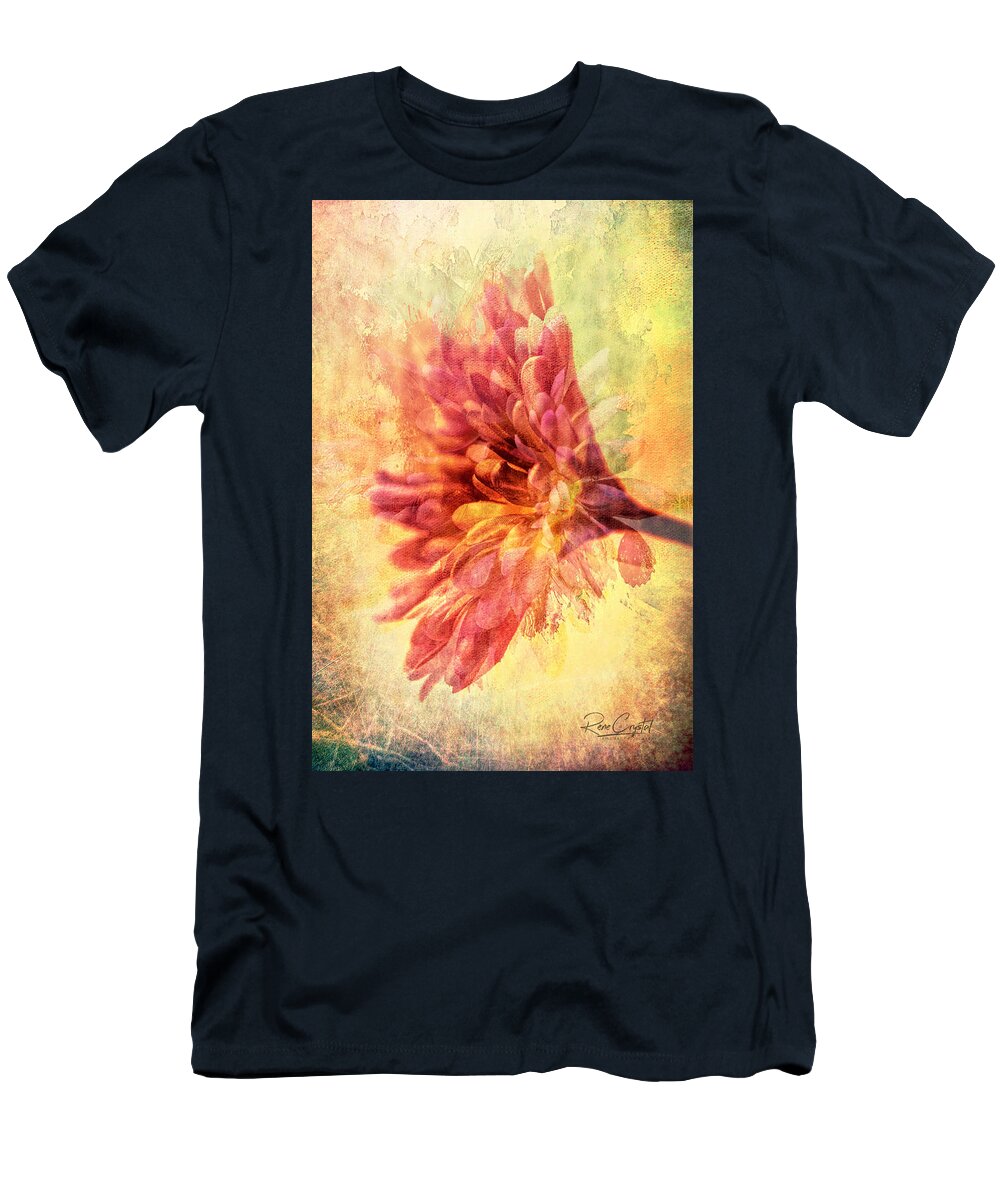 Dahlias T-Shirt featuring the photograph Dahlia Splash by Rene Crystal
