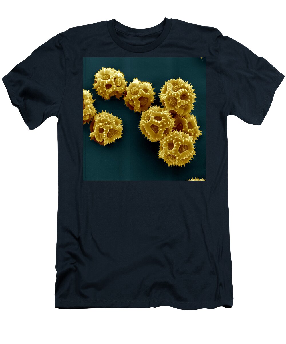 Allergen T-Shirt featuring the photograph Dandelion Pollen Leontodon Spec by Meckes/ottawa