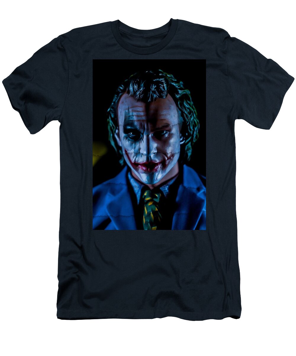 The Joker T-Shirt featuring the digital art Duality by Jeremy Guerin