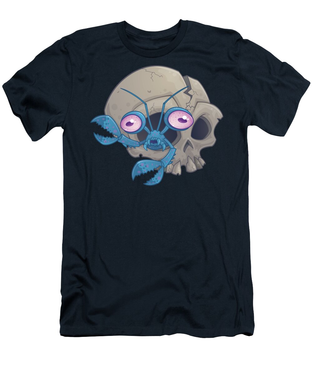 Ocean T-Shirt featuring the digital art Eye Crustacea by John Schwegel