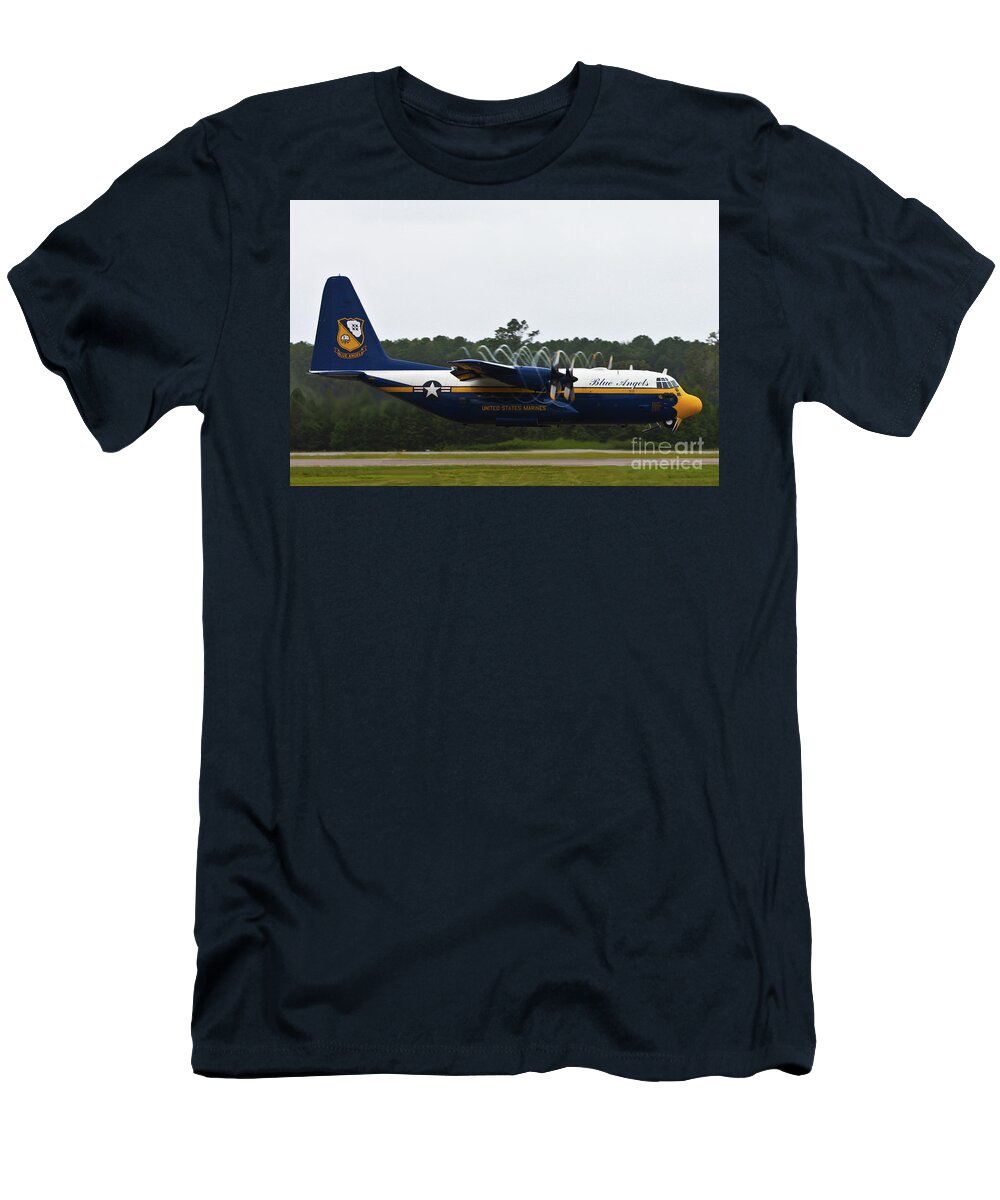 Blue Angels Fat Albert C130 T-Shirt featuring the photograph Fat Albert by Greg Smith