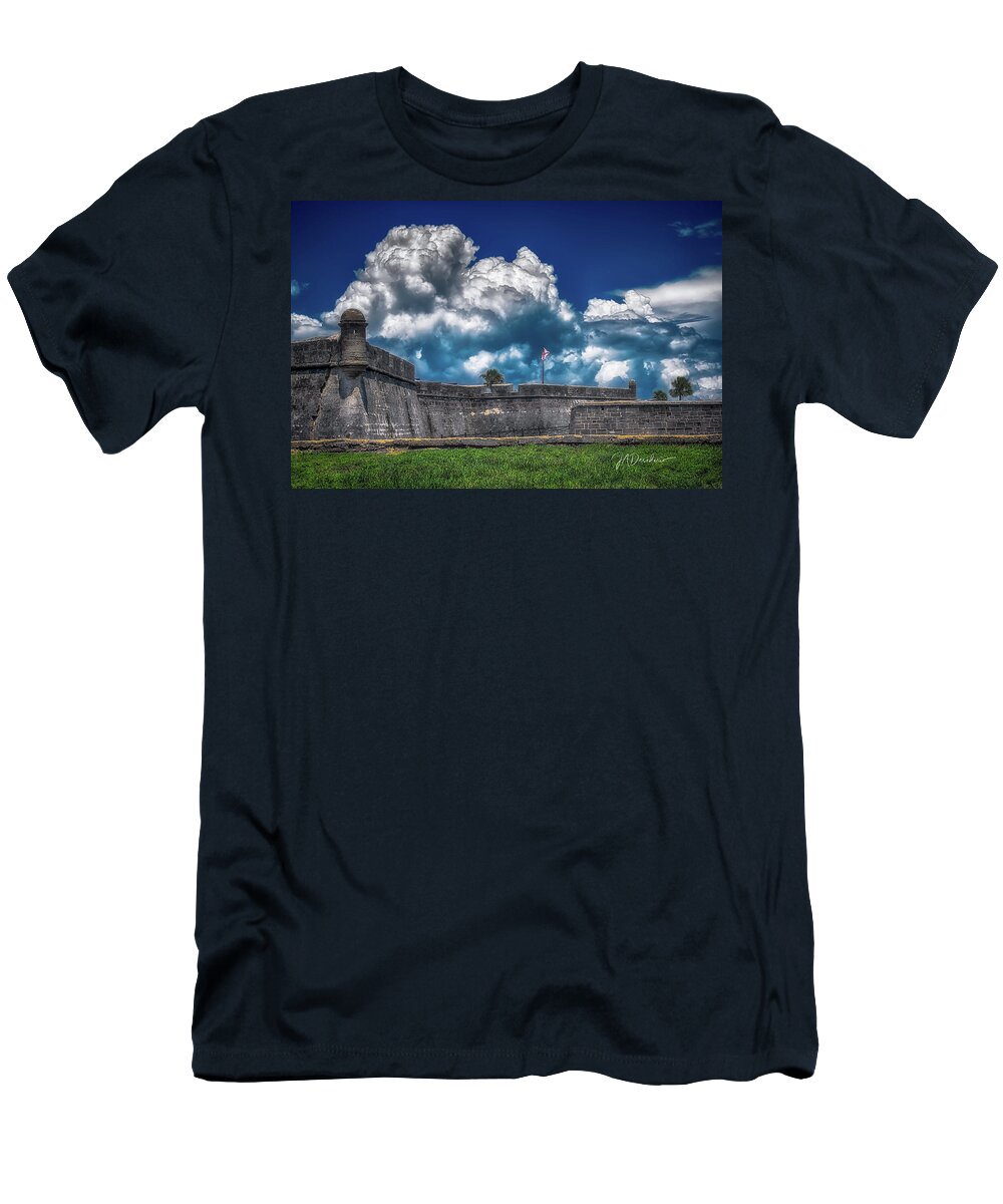 St Augustine T-Shirt featuring the photograph Fortified Clouds by Joseph Desiderio