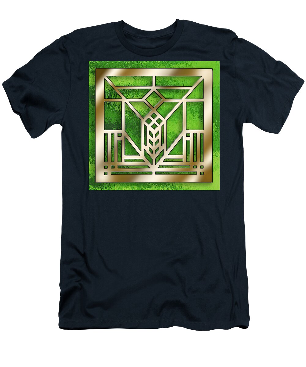 Frank Lloyd Wright Design 2 T-Shirt featuring the digital art Frank Lloyd Wright Design 2 by Chuck Staley