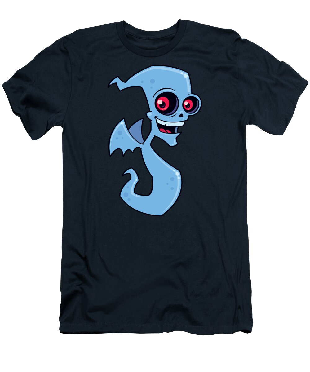 Ghost T-Shirt featuring the digital art Ghost Demon by John Schwegel