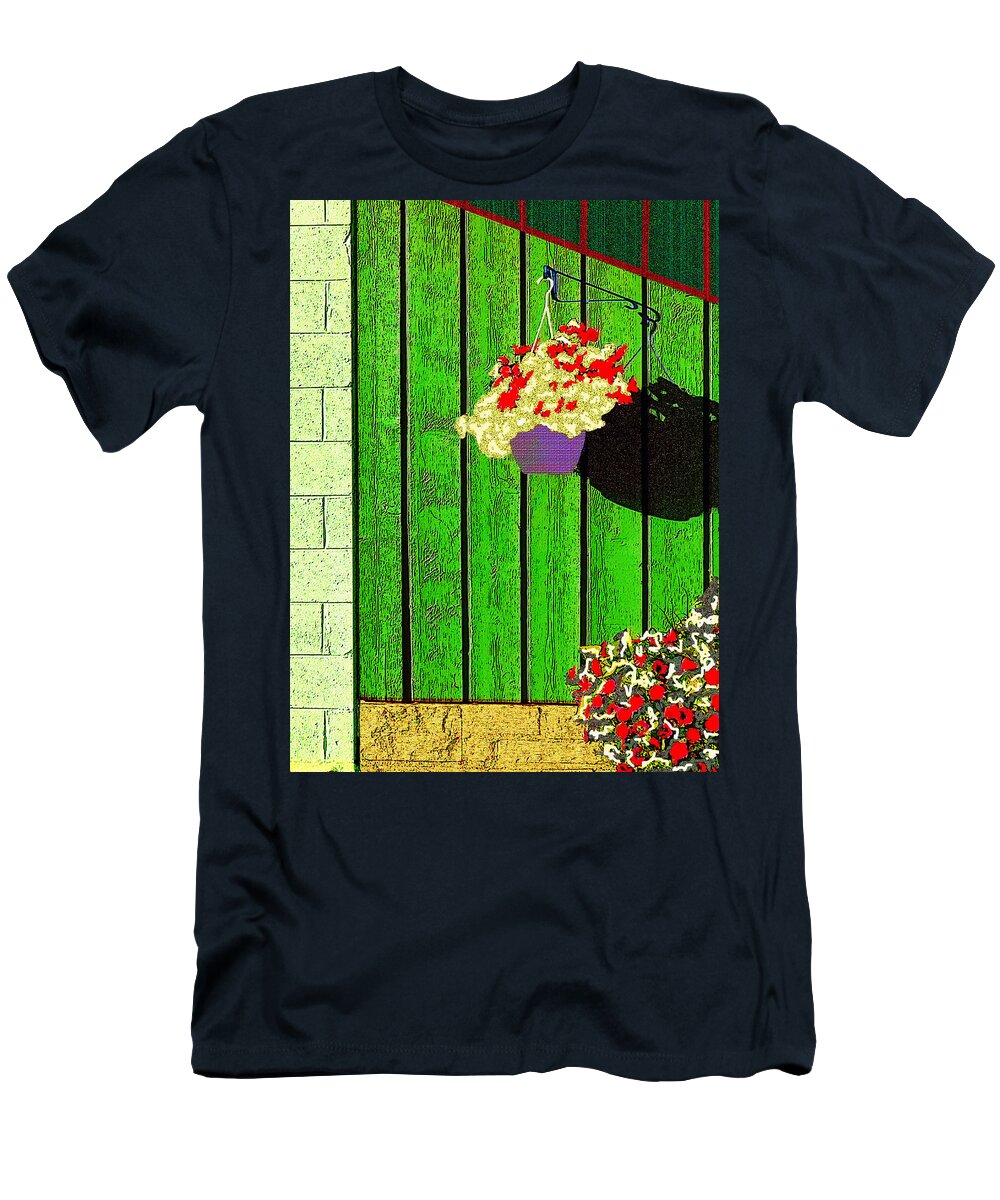Fauvism T-Shirt featuring the digital art Green Wall by Rod Whyte