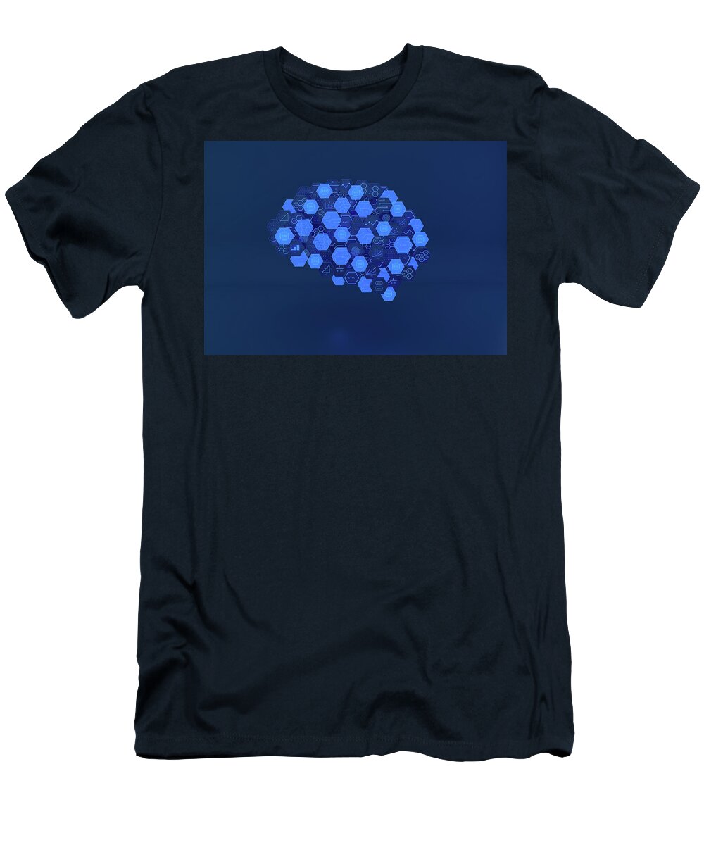 3 D T-Shirt featuring the photograph Hexagonal Blocks Of Circuit Board by Ikon Images