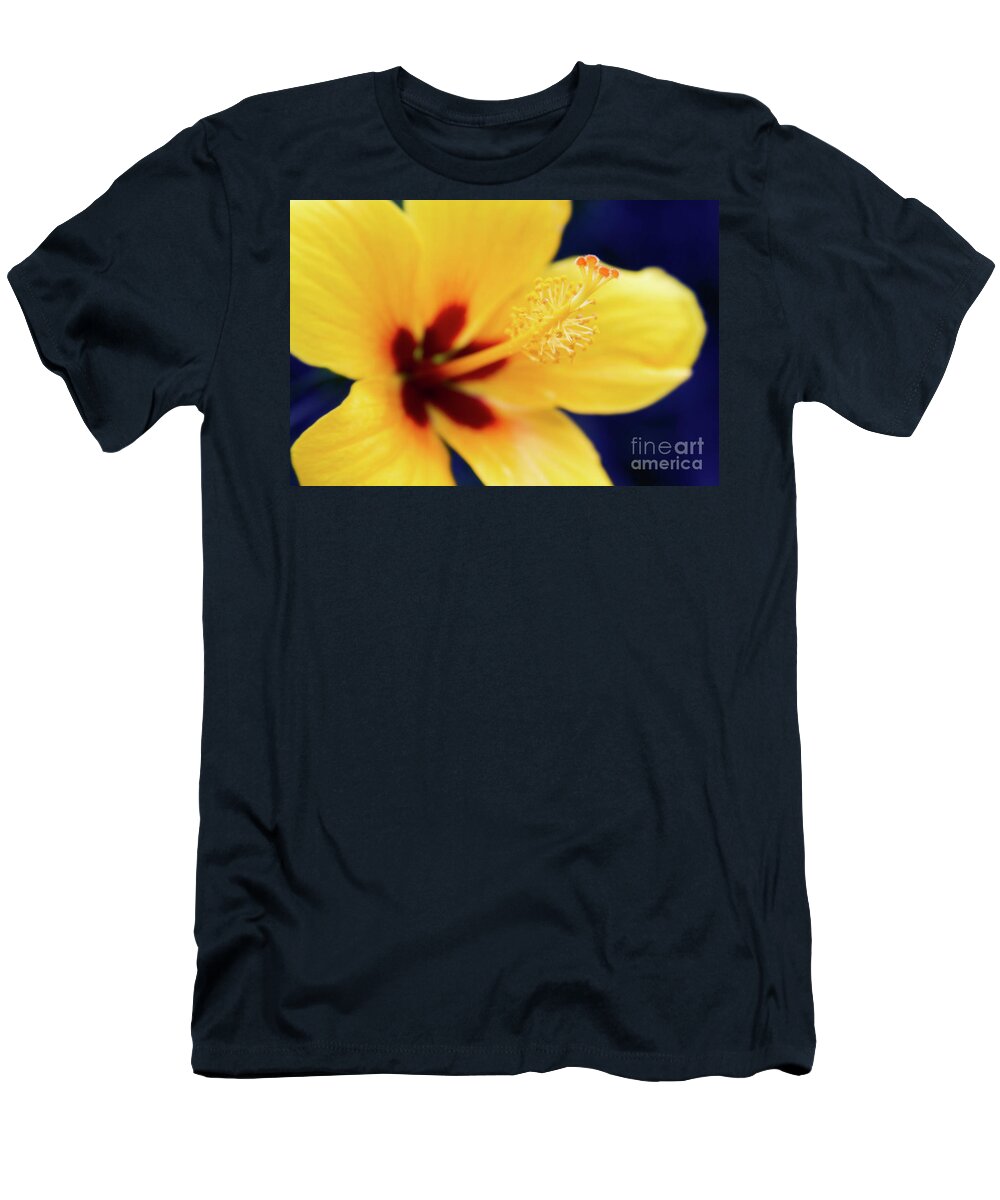 Hibiscus T-Shirt featuring the photograph Hibiscus Lemon Drop Tropical Fancy Flowers by Sharon Mau