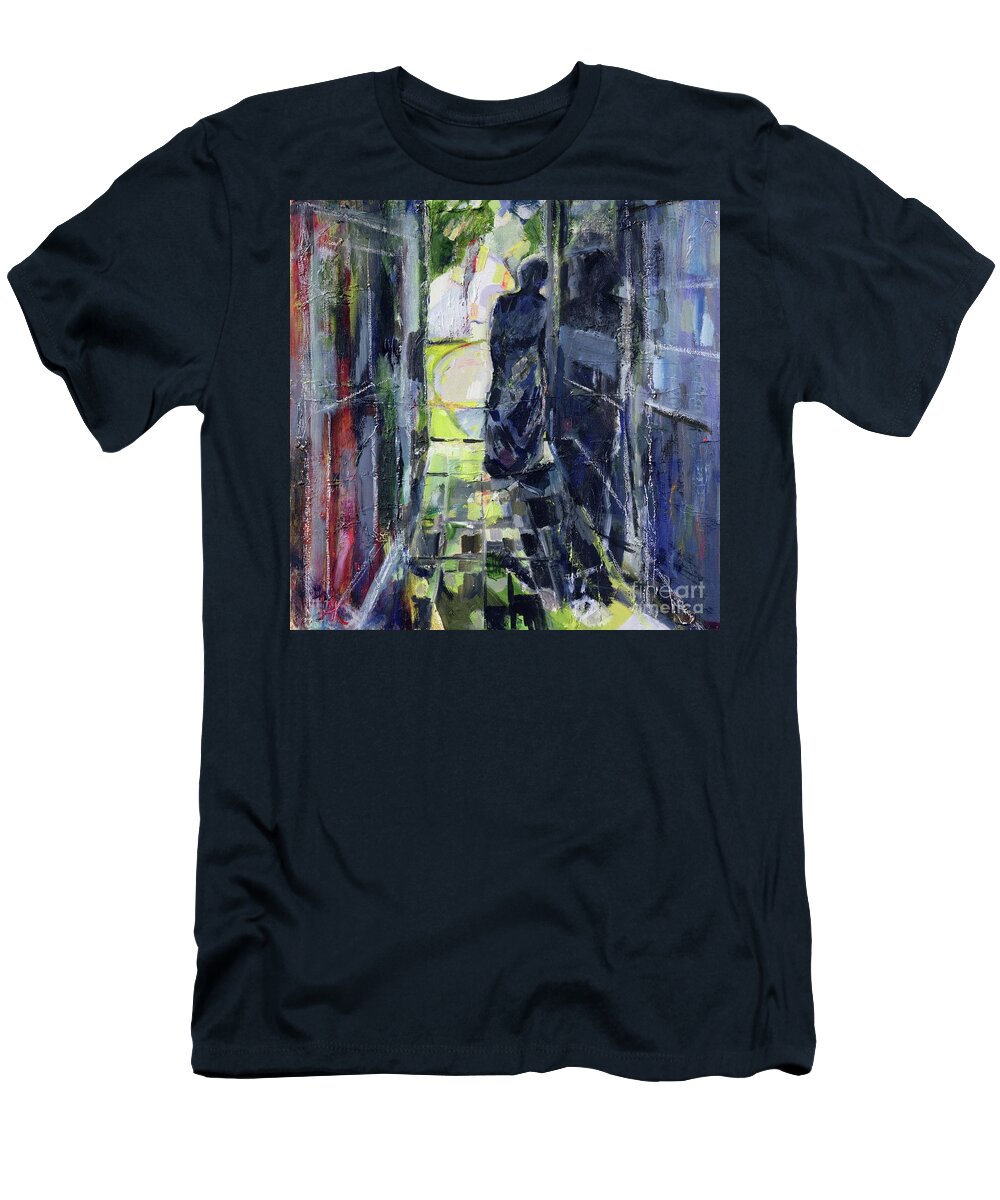 Contemporary Art T-Shirt featuring the painting Longing, 2008 by Angie Kenber