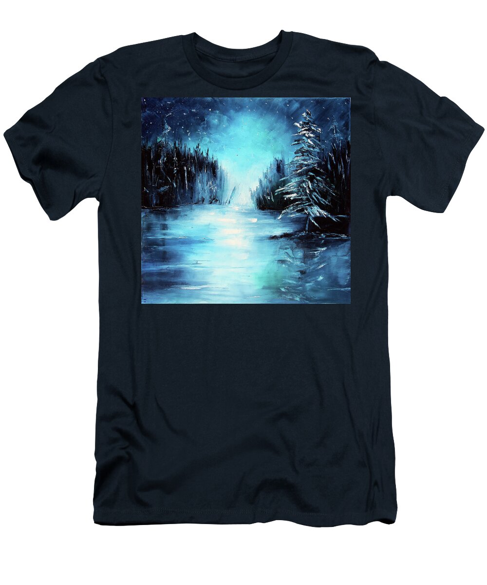 Landscape T-Shirt featuring the painting Looking Up by Meaghan Troup