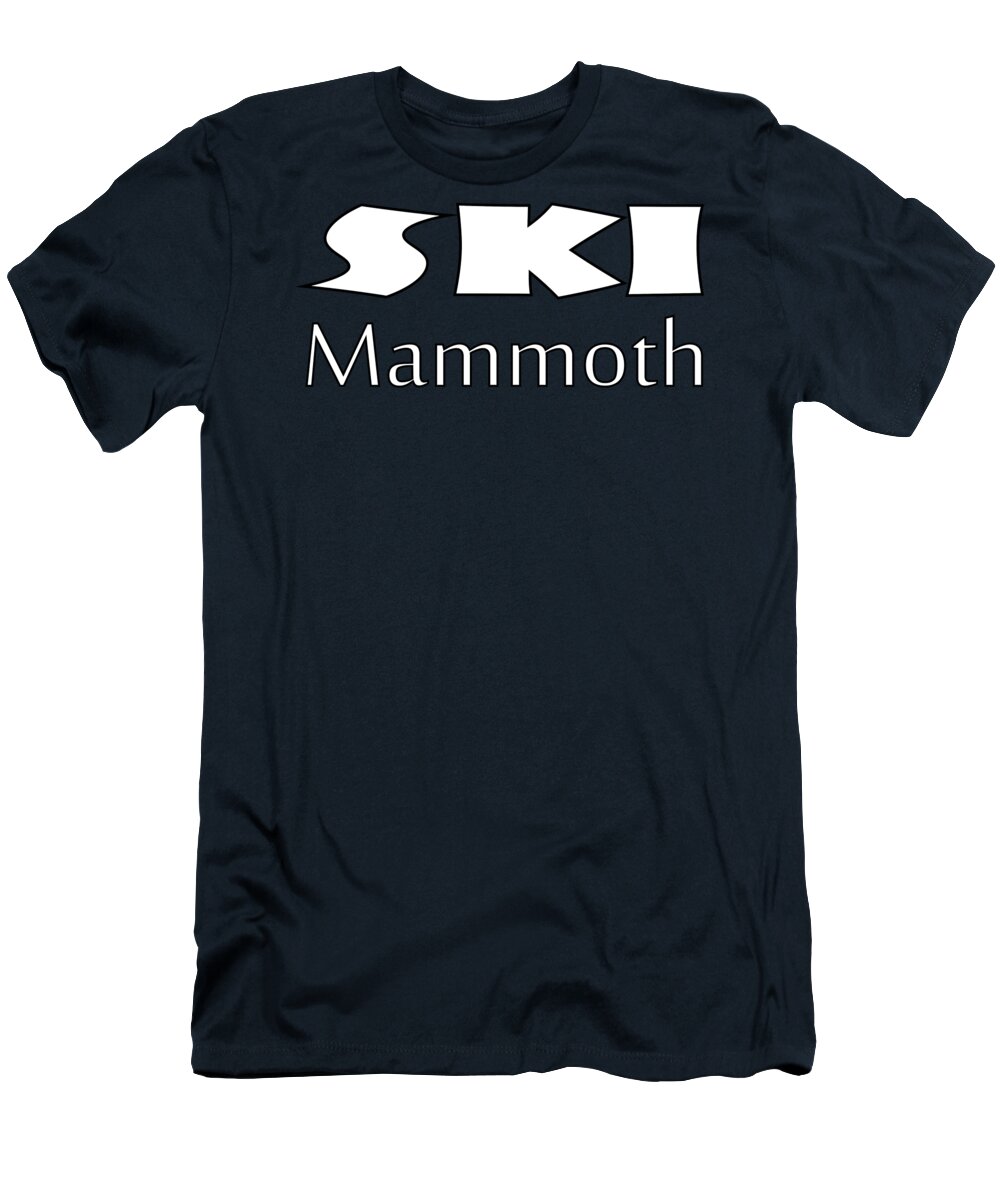 Mammoth T-Shirt featuring the digital art Mammoth Mountain by David Millenheft