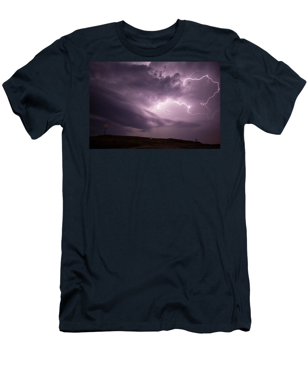 Nebraskasc T-Shirt featuring the photograph One Last Storm Chase of 2019 070 by Dale Kaminski