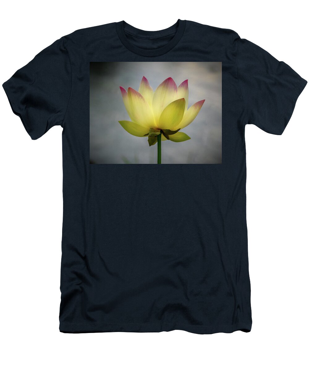 Color T-Shirt featuring the photograph Pink Tipped Lotus by Jean Noren