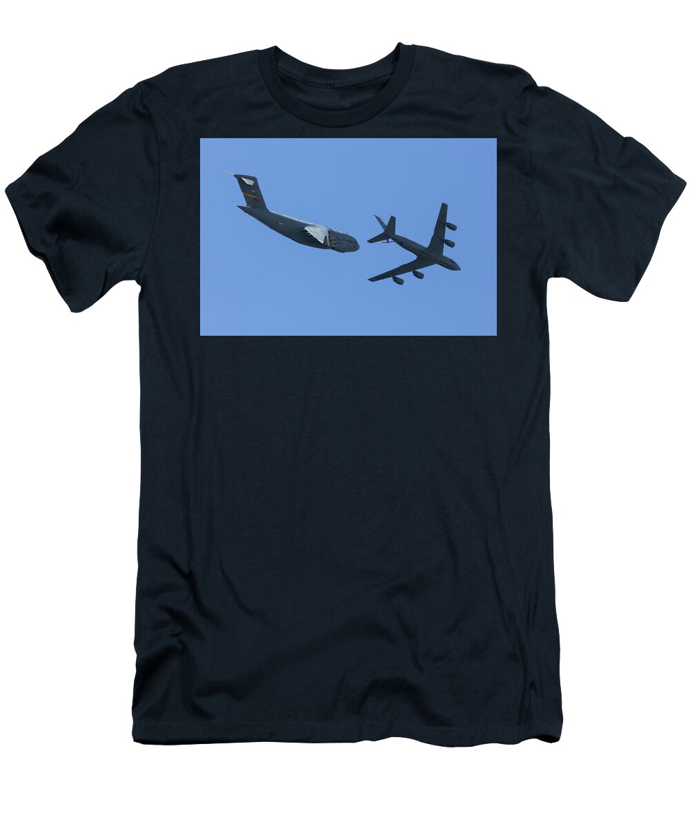 Refueling T-Shirt featuring the photograph Refueling Complete by John Daly