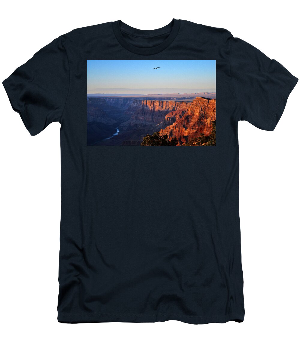 Grand Canyon T-Shirt featuring the photograph Soaring Over the Grand Canyon by Chance Kafka