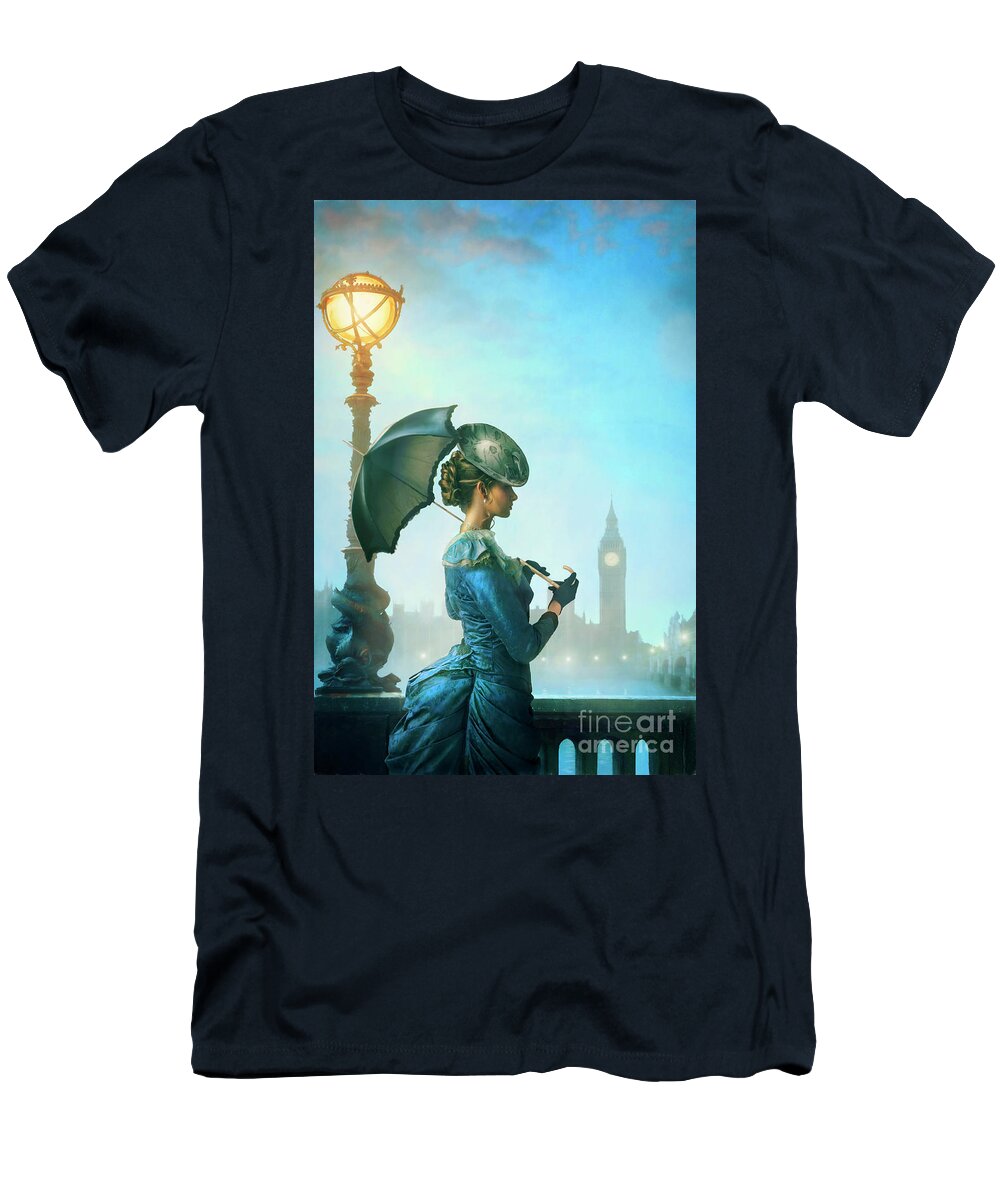 Victorian T-Shirt featuring the photograph Victorian Woman In London by Lee Avison