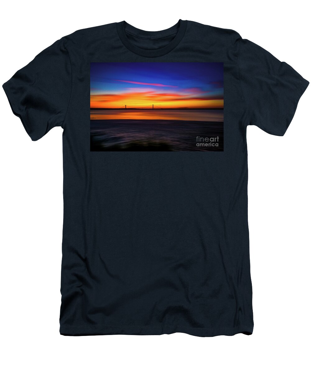 2020 T-Shirt featuring the mixed media Burning Bridge #1 by Stef Ko
