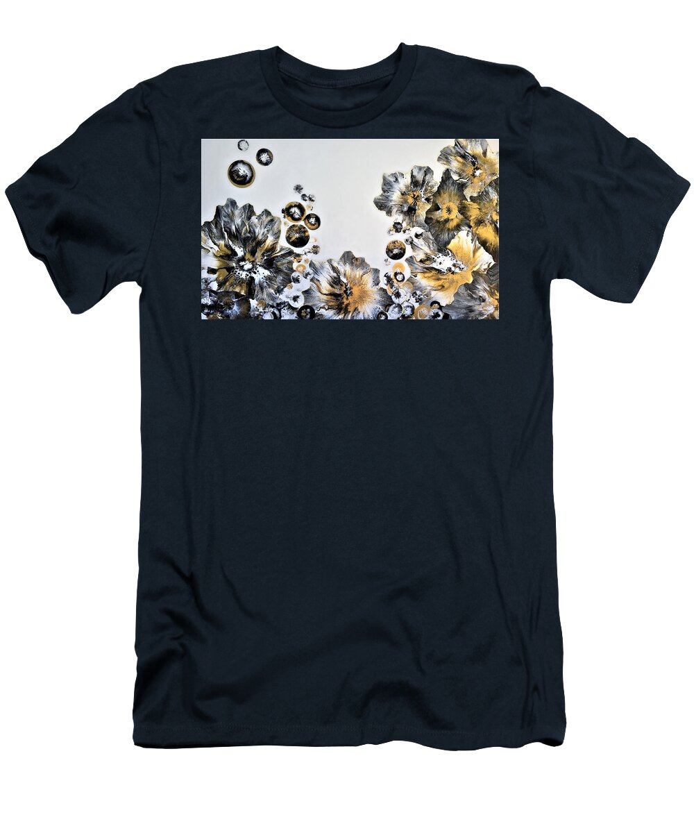 Abstract T-Shirt featuring the painting Crescendo by Soraya Silvestri