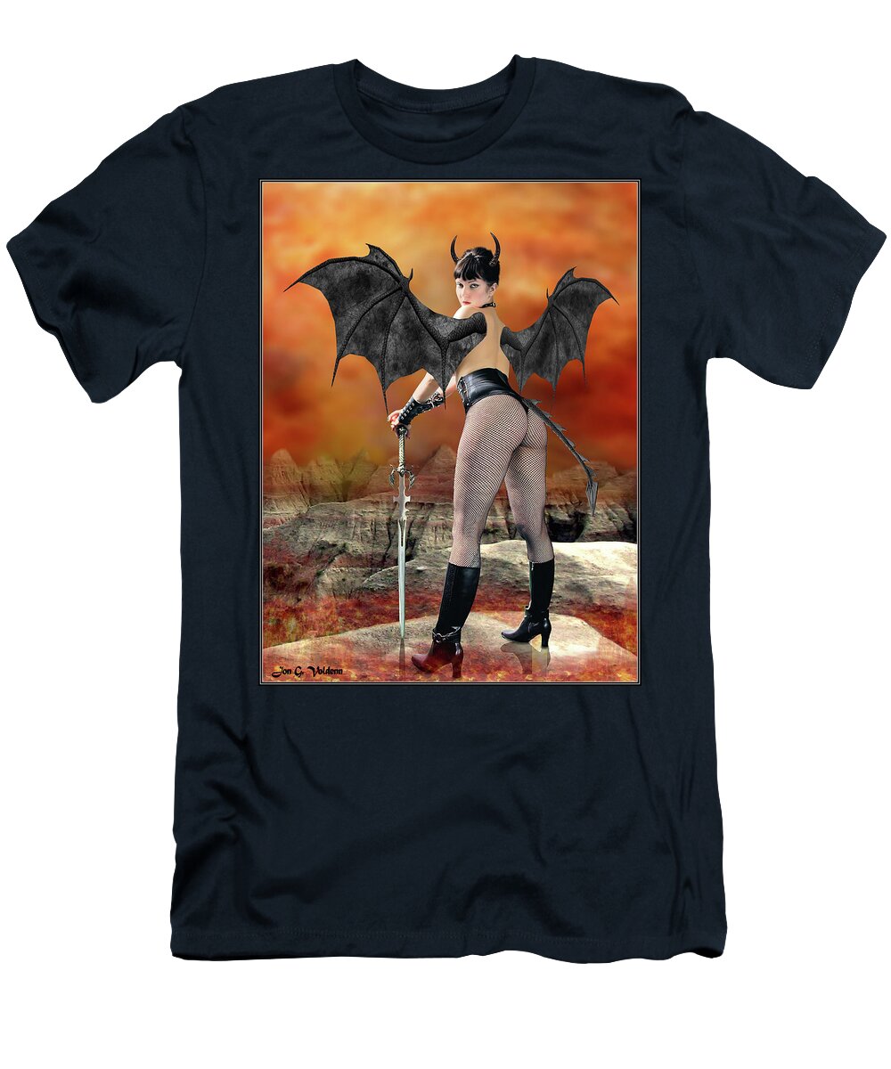 Fantasy T-Shirt featuring the photograph Hellion #1 by Jon Volden