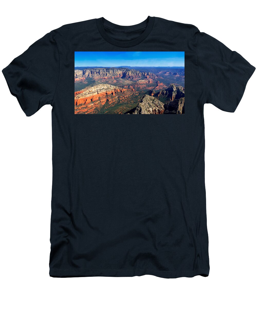 Red Rock Cliffs Sedona Arizona Fstop101 Landscape Sandstone T-Shirt featuring the photograph Sedona Arizona #2 by Geno