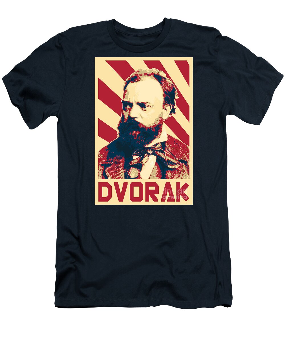 Antonin T-Shirt featuring the digital art Antonin Dvorak by Filip Schpindel