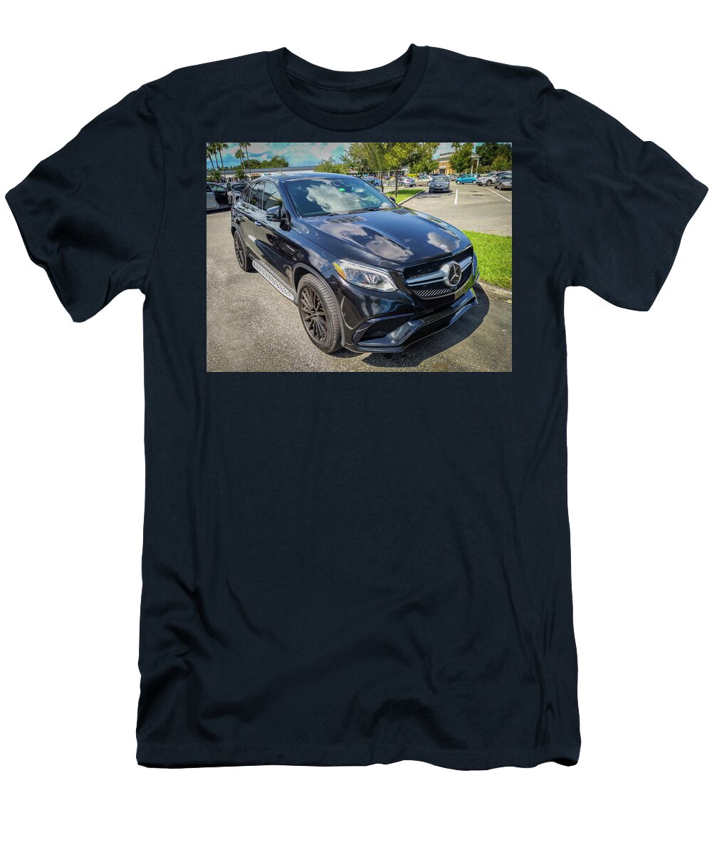 2018 Black Mercedes-benz Gle Amg 63 S Coupe T-Shirt featuring the photograph 2018 Black Mercedes-Benz GLE AMG 63 S Coupe X100 by Rich Franco