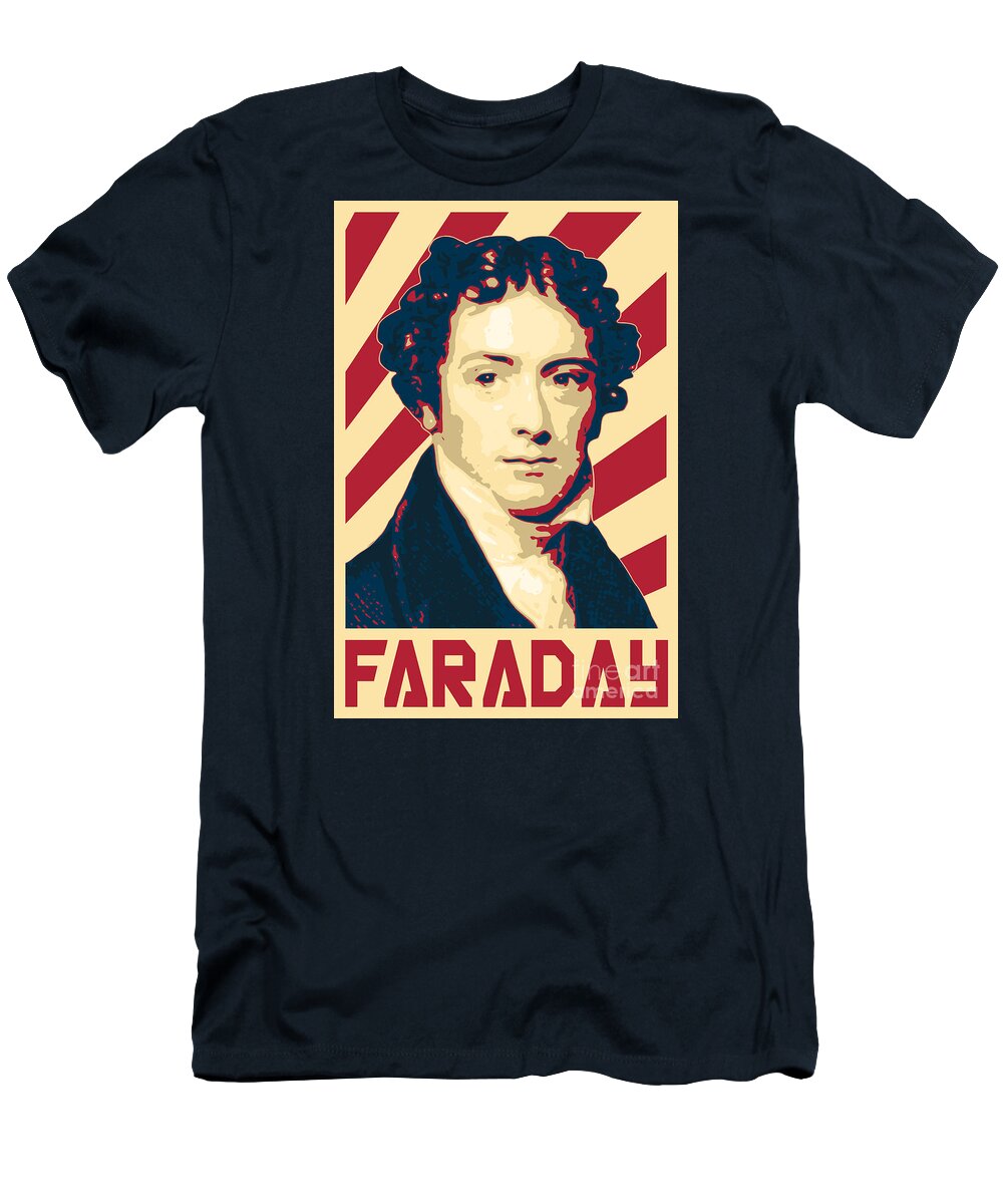 Michael T-Shirt featuring the digital art Michael Faraday by Filip Schpindel