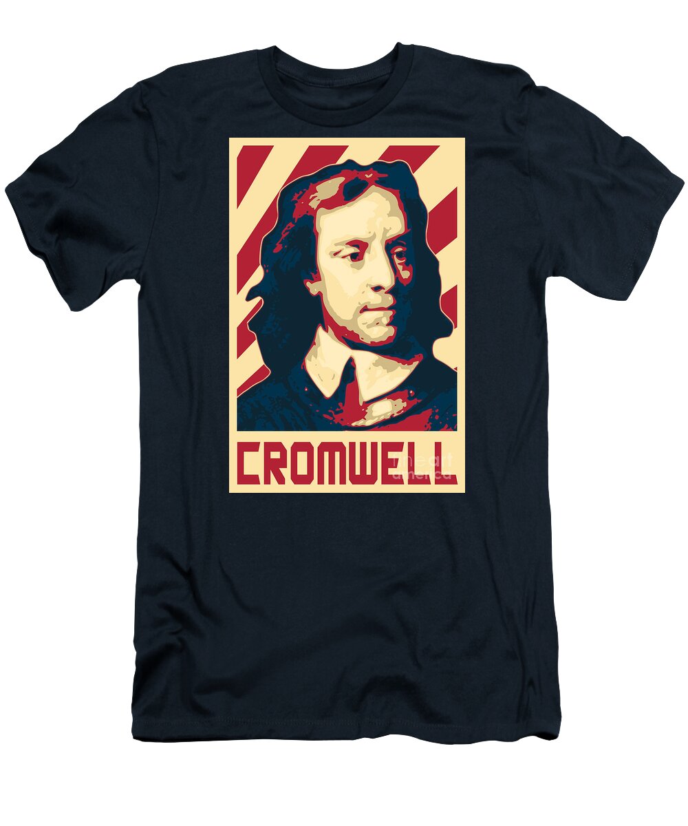 Oliver T-Shirt featuring the digital art Oliver Cromwell by Filip Schpindel