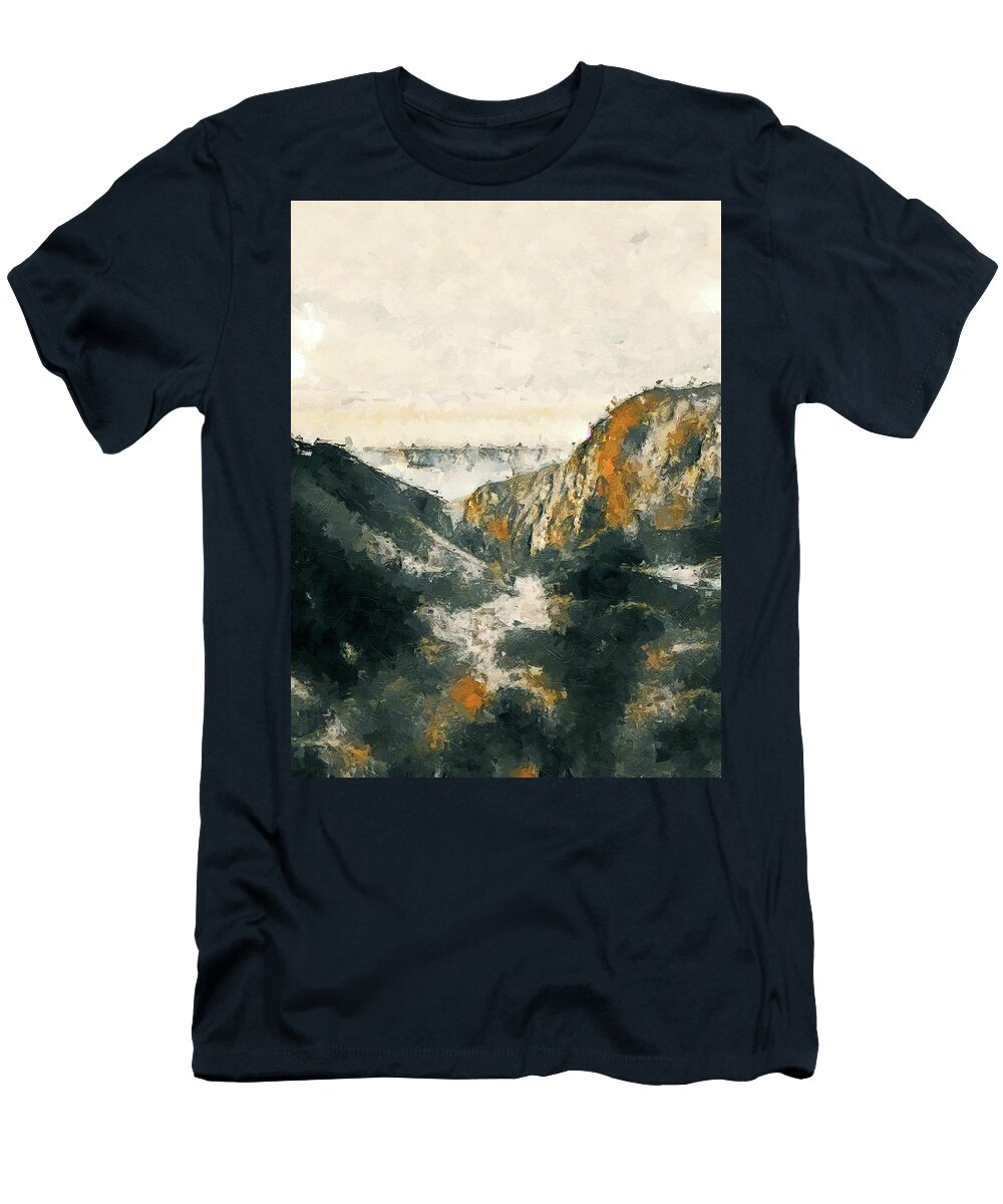 Nature T-Shirt featuring the digital art Power of Nature #42 by TintoDesigns