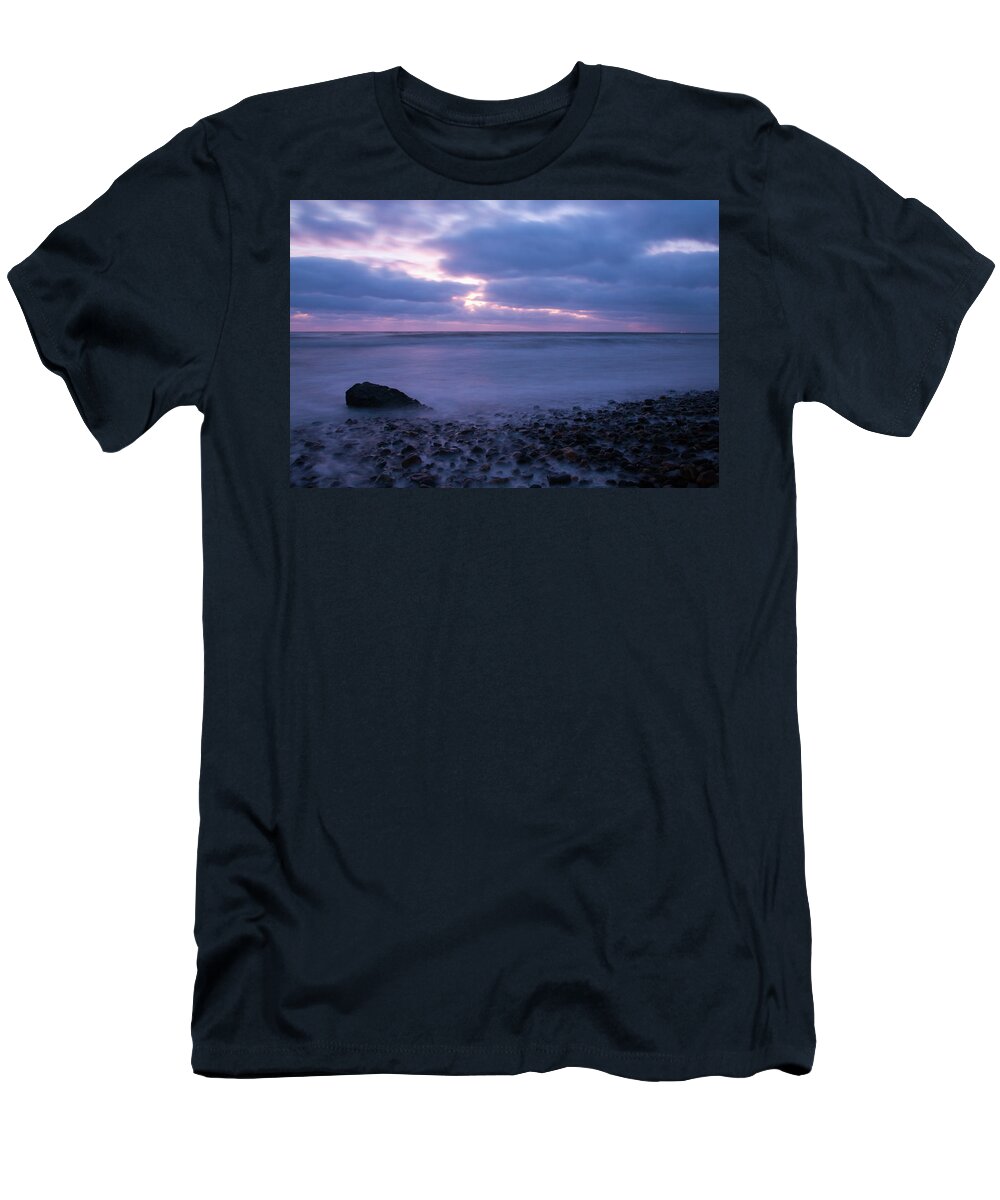 Travel T-Shirt featuring the photograph Ballyconnigar Strand at dawn #8 by Ian Middleton