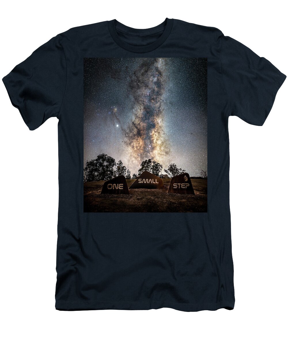 Photographs T-Shirt featuring the photograph One Small Step by Ari Rex