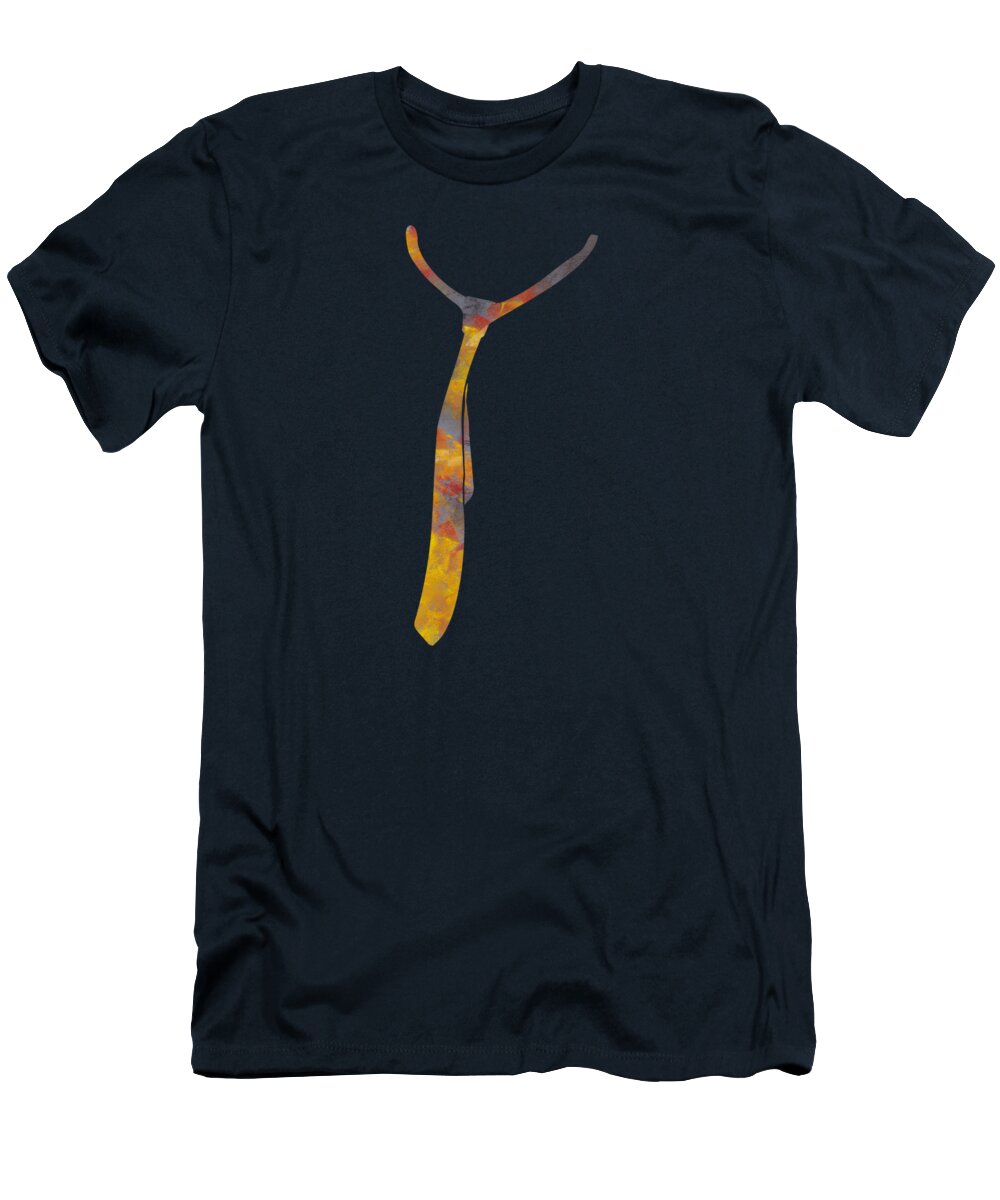 Simplicity T-Shirt featuring the drawing Abstract Fire On A Gray Background Drawing by pastel by Elena Sysoeva
