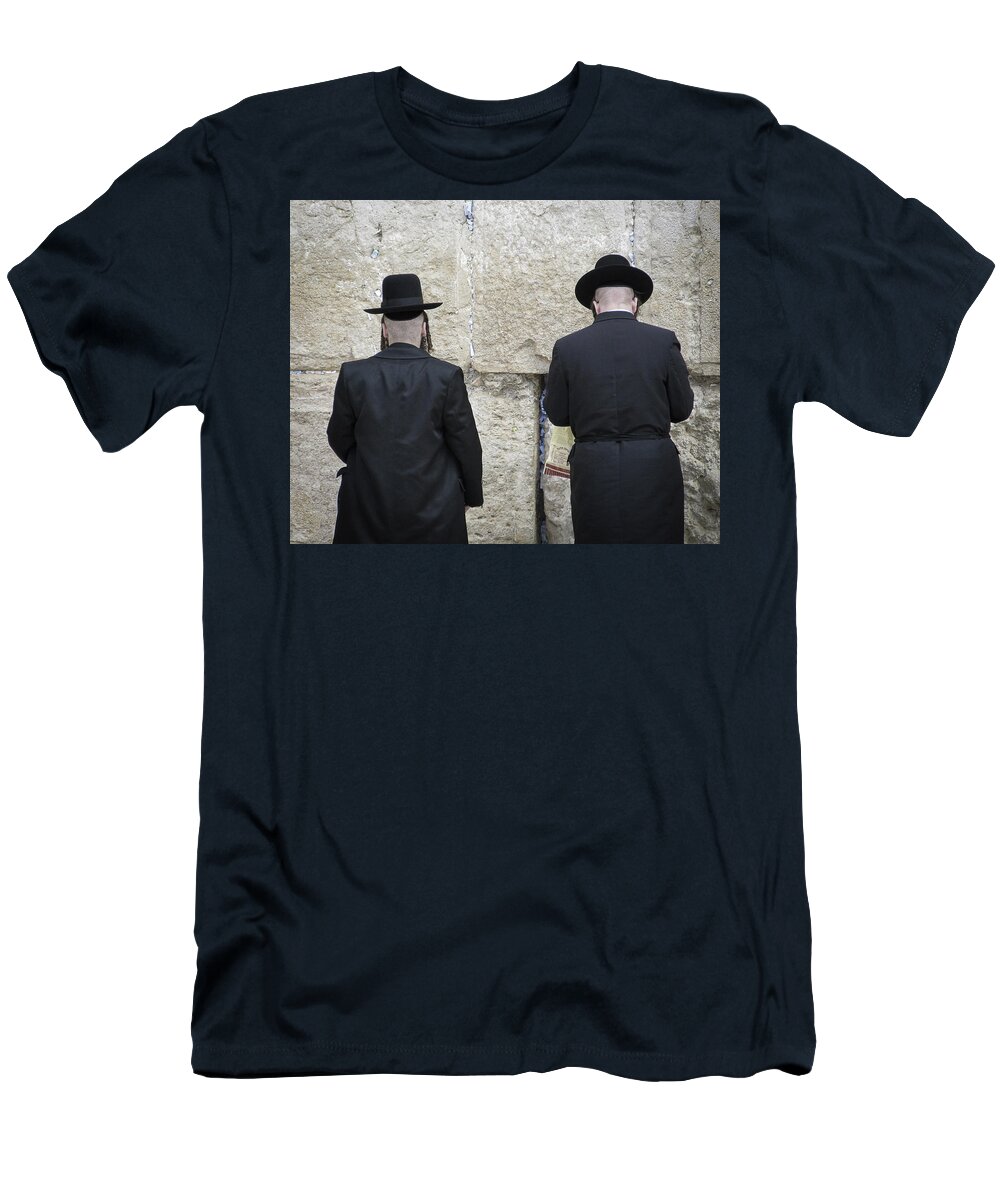 Israel T-Shirt featuring the photograph Adding to the Prayers of Many by M Kathleen Warren