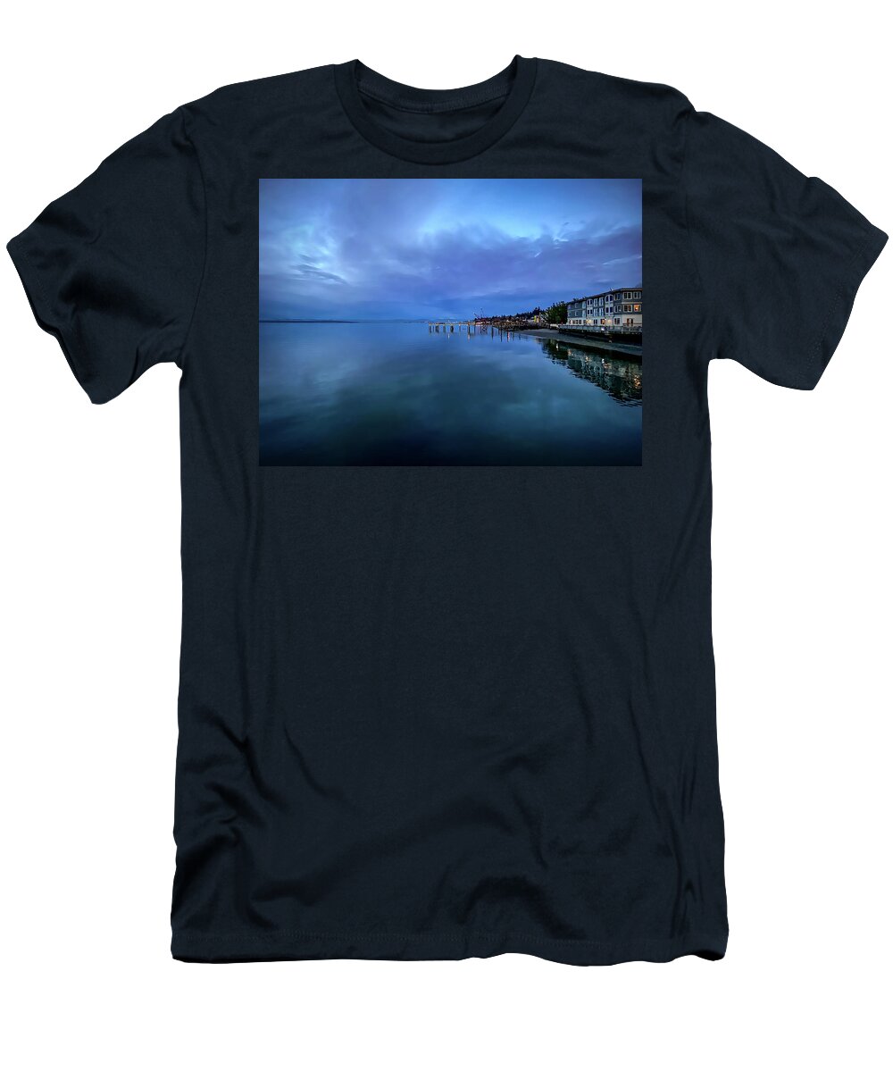 Sunset T-Shirt featuring the photograph After sunset by Anamar Pictures