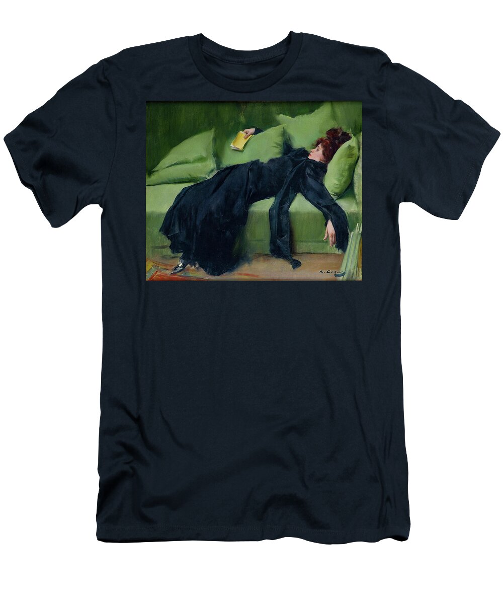 After The Ball T-Shirt featuring the painting After the Ball by Ramon Casas