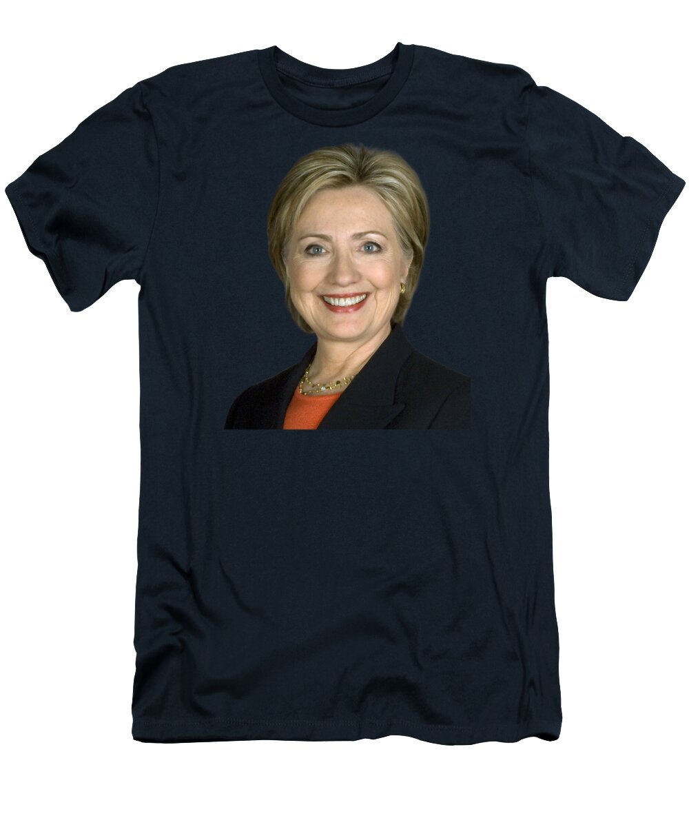 Hillary Clinton T-Shirt featuring the photograph Hillary Clinton #1 by War Is Hell Store